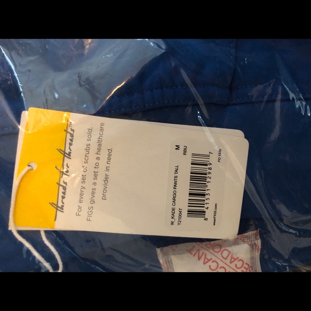 NWT Figs scrub pants sz medium tall